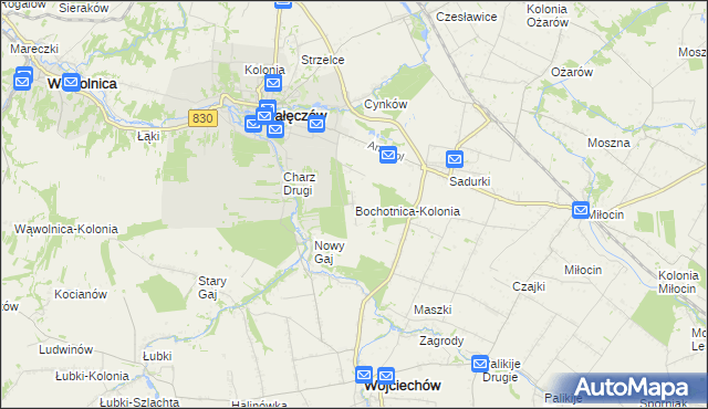 mapa Bochotnica-Kolonia, Bochotnica-Kolonia na mapie Targeo