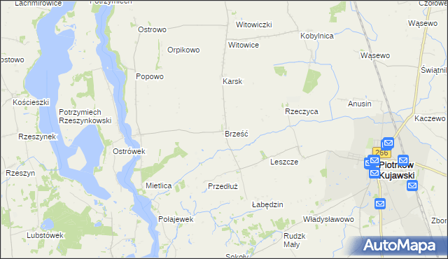 mapa Brześć, Brześć na mapie Targeo