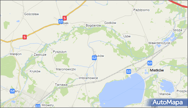 mapa Buków gmina Żarów, Buków gmina Żarów na mapie Targeo