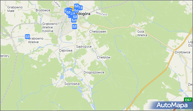 mapa Chełstów, Chełstów na mapie Targeo