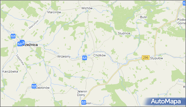 mapa Chotków, Chotków na mapie Targeo