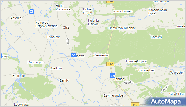 mapa Ciemierów, Ciemierów na mapie Targeo