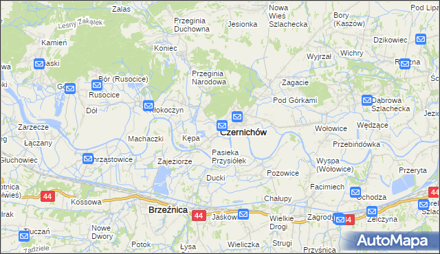 mapa Czernichów powiat krakowski, Czernichów powiat krakowski na mapie Targeo