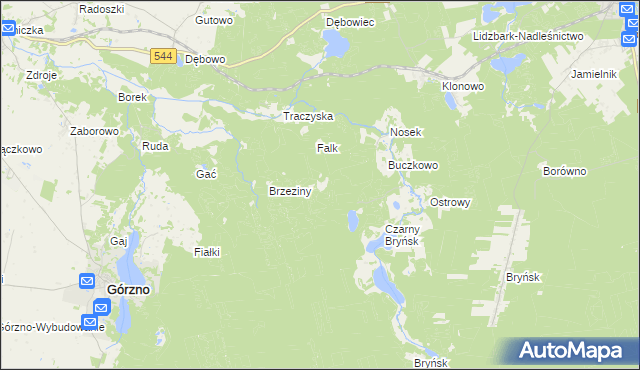 mapa Diabelec, Diabelec na mapie Targeo