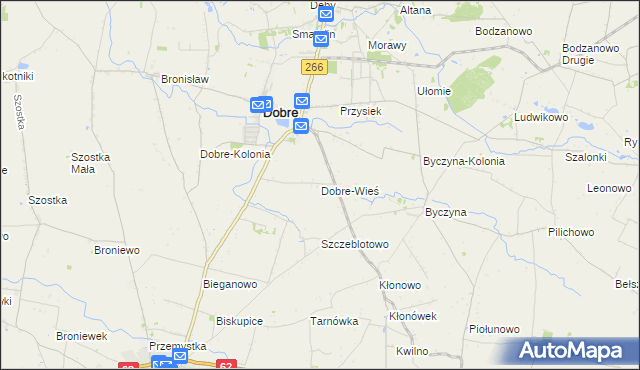 mapa Dobre-Wieś, Dobre-Wieś na mapie Targeo