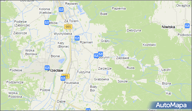 mapa Dobrynin, Dobrynin na mapie Targeo