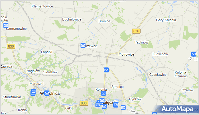 mapa Drzewce-Kolonia, Drzewce-Kolonia na mapie Targeo