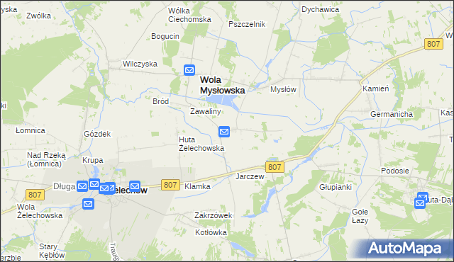 mapa Dwornia, Dwornia na mapie Targeo