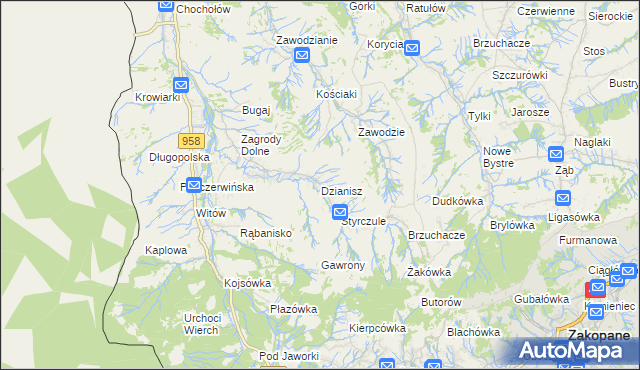 mapa Dzianisz, Dzianisz na mapie Targeo