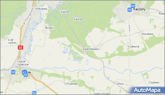 mapa Dziembówko, Dziembówko na mapie Targeo