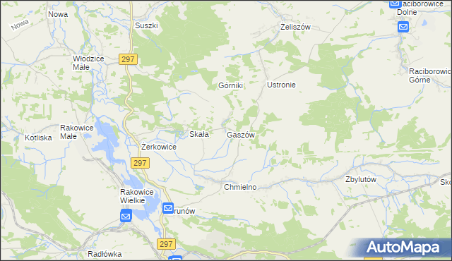 mapa Gaszów, Gaszów na mapie Targeo