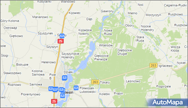 mapa Głębockie Pierwsze, Głębockie Pierwsze na mapie Targeo