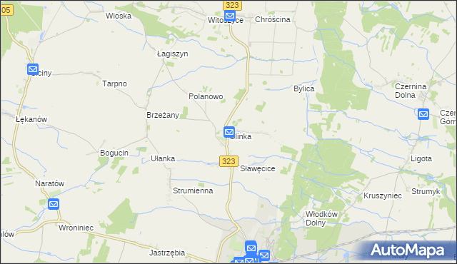 mapa Glinka gmina Góra, Glinka gmina Góra na mapie Targeo