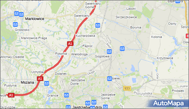 mapa Gogołowa, Gogołowa na mapie Targeo
