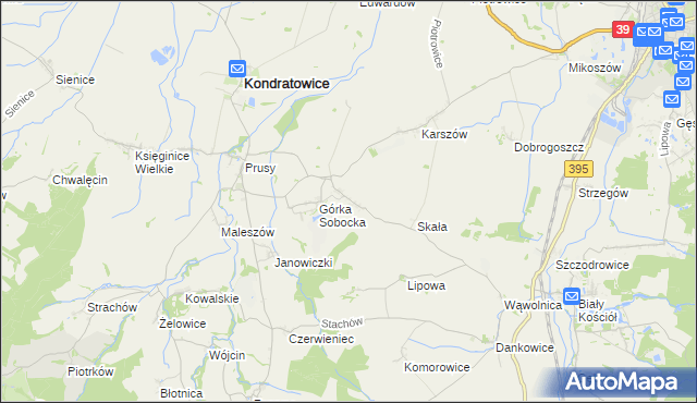 mapa Gołostowice, Gołostowice na mapie Targeo