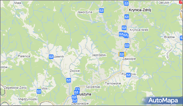 mapa Jastrzębik, Jastrzębik na mapie Targeo