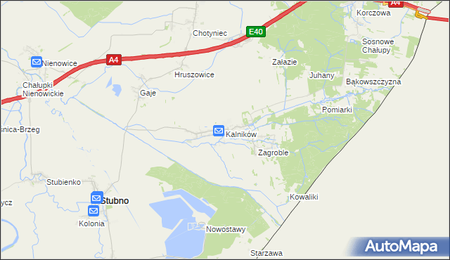 mapa Kalników, Kalników na mapie Targeo