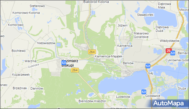mapa Kamienica-Majątek, Kamienica-Majątek na mapie Targeo