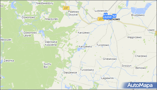 mapa Karczewko, Karczewko na mapie Targeo