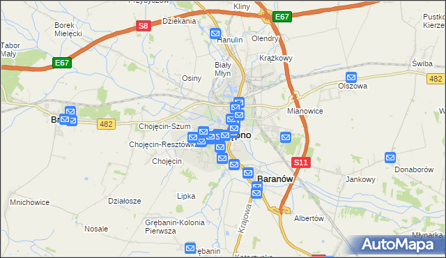 mapa Kępno, Kępno na mapie Targeo