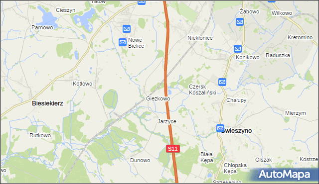 mapa Kłokęcin, Kłokęcin na mapie Targeo