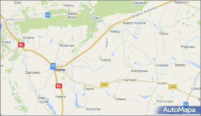 mapa Kobyły, Kobyły na mapie Targeo