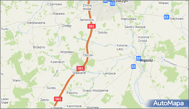 mapa Koniecki-Rostroszewo, Koniecki-Rostroszewo na mapie Targeo
