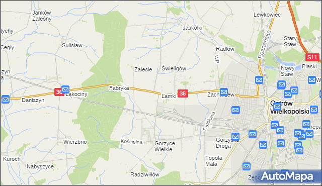 mapa Lamki, Lamki na mapie Targeo