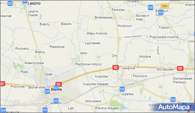 mapa Łaźniew, Łaźniew na mapie Targeo
