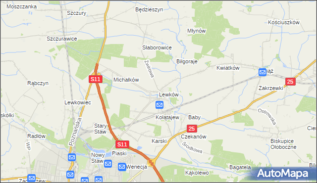 mapa Lewków, Lewków na mapie Targeo