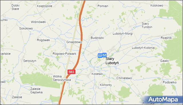 mapa Lubotyń-Włóki, Lubotyń-Włóki na mapie Targeo