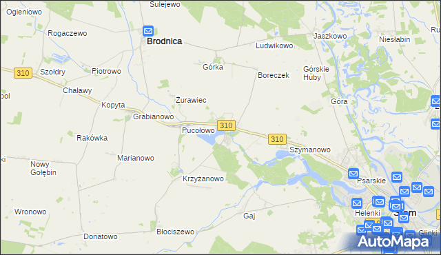 mapa Manieczki, Manieczki na mapie Targeo