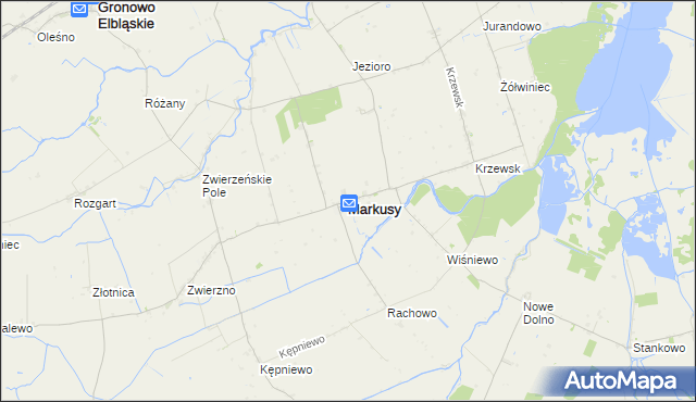 mapa Markusy, Markusy na mapie Targeo