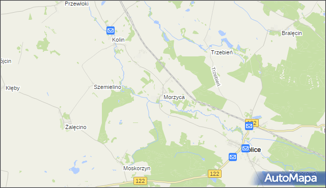 mapa Morzyca, Morzyca na mapie Targeo