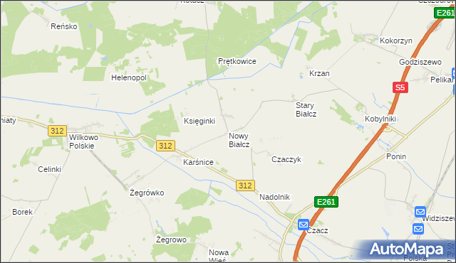 mapa Nowy Białcz, Nowy Białcz na mapie Targeo