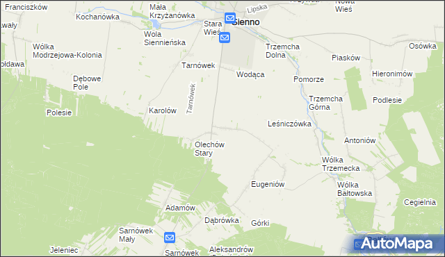 mapa Olechów Nowy, Olechów Nowy na mapie Targeo