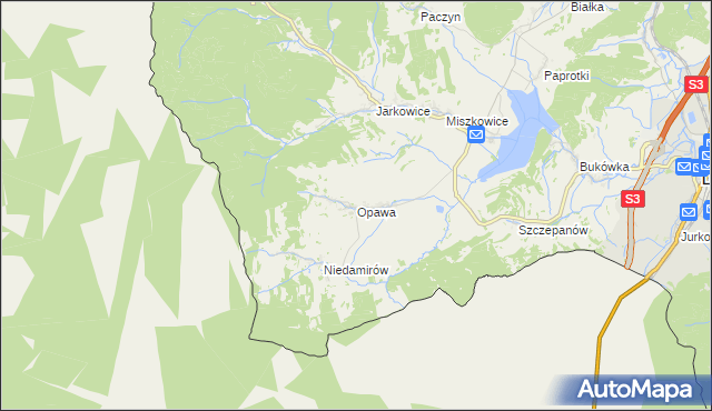 mapa Opawa, Opawa na mapie Targeo
