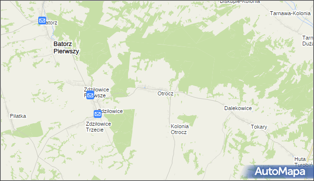 mapa Otrocz, Otrocz na mapie Targeo