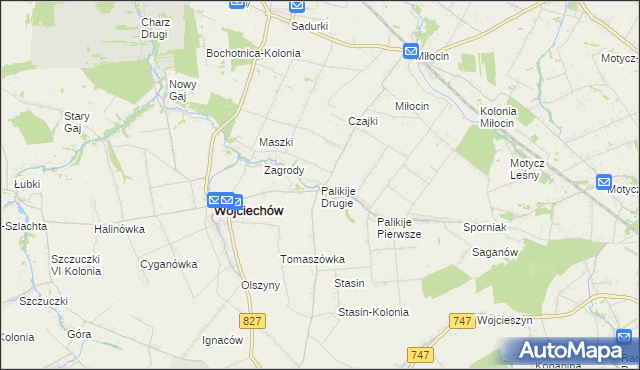 mapa Palikije Drugie, Palikije Drugie na mapie Targeo