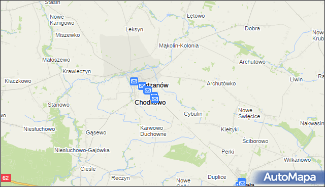 mapa Parkoczewo, Parkoczewo na mapie Targeo