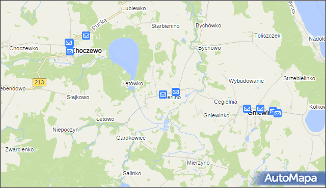 mapa Perlino, Perlino na mapie Targeo