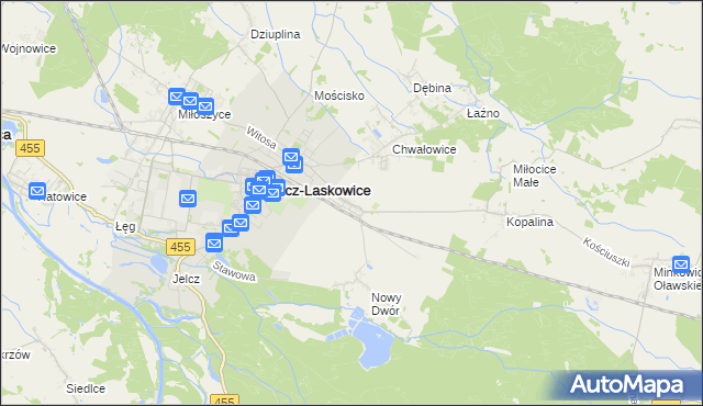 mapa Piekary gmina Jelcz-Laskowice, Piekary gmina Jelcz-Laskowice na mapie Targeo