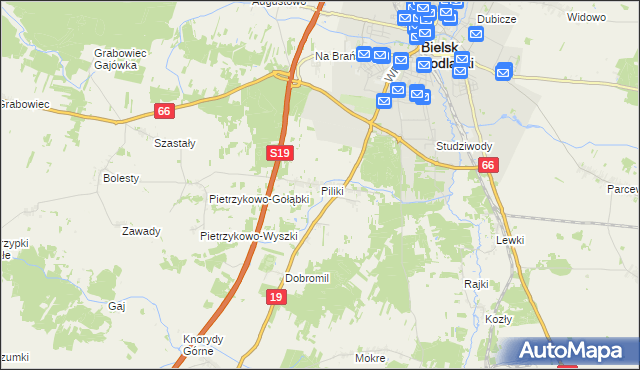 mapa Piliki, Piliki na mapie Targeo