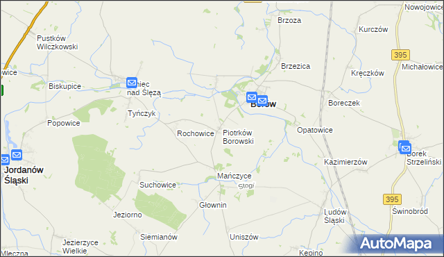 mapa Piotrków Borowski, Piotrków Borowski na mapie Targeo