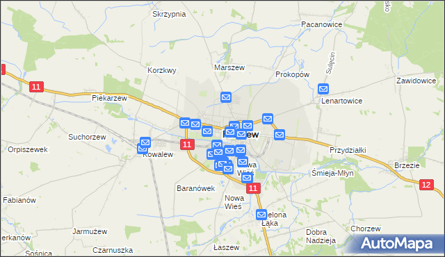 mapa Pleszew, Pleszew na mapie Targeo