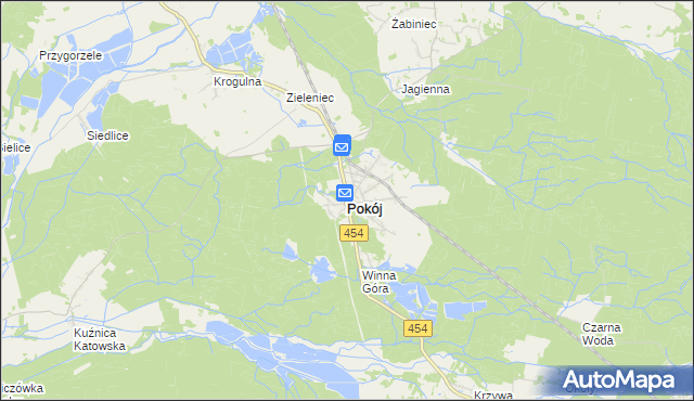 mapa Pokój powiat namysłowski, Pokój powiat namysłowski na mapie Targeo