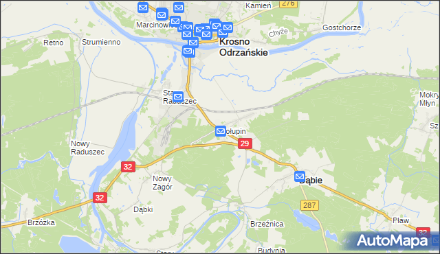 mapa Połupin, Połupin na mapie Targeo
