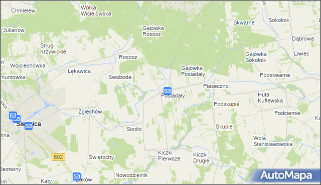 mapa Posiadały, Posiadały na mapie Targeo