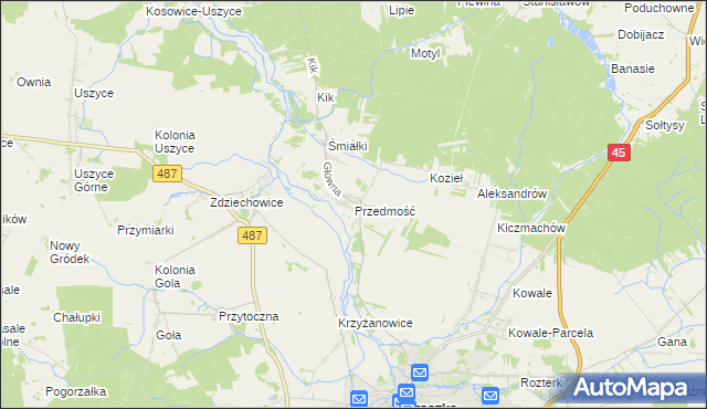 mapa Przedmość, Przedmość na mapie Targeo