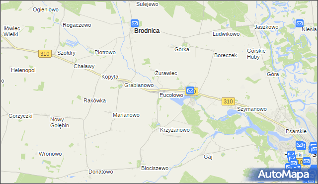 mapa Pucołowo, Pucołowo na mapie Targeo